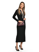 Luisa Vannini Geanta Postas Valentina piele naturala Visiniu