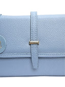 Luisa Vannini Geanta Postas Catarina piele naturala Albastru deschis