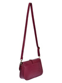 Luisa Vannini Geanta Postas Catarina piele naturala Visiniu