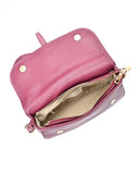 Luisa Vannini Geanta Postas Catarina piele naturala Visiniu