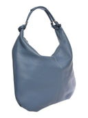 Luisa Vannini Geanta de umar Romina piele naturala Albastru deschis