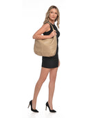 Luisa Vannini Geanta de umar Romina piele naturala Taupe