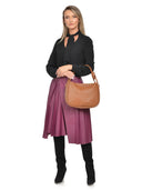 Luisa Vannini Geanta de umar Agata piele naturala coniac