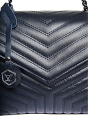 Luisa Vannini Geanta de umar Ione piele naturala Albastru inchis