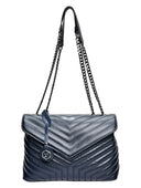 Luisa Vannini Geanta de umar Ione piele naturala Albastru inchis