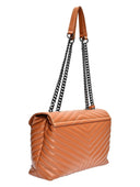 Borsa a tracolla Luisa Vannini Ione in pelle naturale Cognac