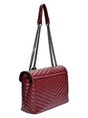 Luisa Vannini Geanta de umar Ione piele naturala Visiniu