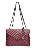 Luisa Vannini Geanta de umar Ione piele naturala Visiniu