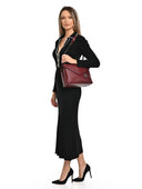 Luisa Vannini Geanta de umar Ione piele naturala Visiniu