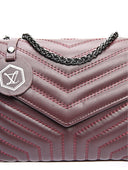 Luisa Vannini Geanta de umar Bruna piele naturala Visiniu