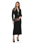 Luisa Vannini Geanta de umar Bruna piele naturala Visiniu