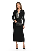 Luisa Vannini Geanta Postas Cotina piele naturala Negru