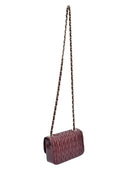 Luisa Vannini Geanta Postas Cotina piele naturala Visiniu