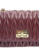 Luisa Vannini Geanta Postas Cotina piele naturala Visiniu