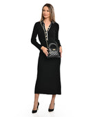 Luisa Vannini Geanta de mana  Noemi piele naturala Negru