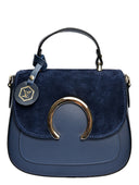 Luisa Vannini Geanta de mana  Amaryllis piele naturala Albastru