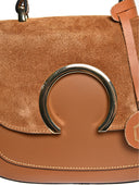 Borsa a mano Luisa Vannini Amaryllis, vera pelle cognac