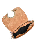 Borsa a mano Luisa Vannini Amaryllis, vera pelle cognac