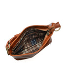 Borsa a spalla Luisa Vannini Verena, vera pelle cognac