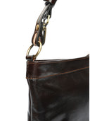 Luisa Vannini Geanta de umar Verena piele naturala Maro inchis