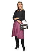 Luisa Vannini Geanta de umar Verena piele naturala Maro inchis