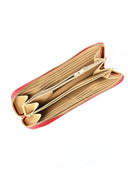 Luisa Vannini Portofel Estelle piele naturala rosu