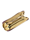 Luisa Vannini Portofel Estelle piele naturala Visiniu