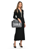 Luisa Vannini Geanta de mana  Mila piele naturala gri