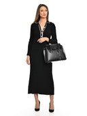 Luisa Vannini Geanta de mana  Mila piele naturala Negru