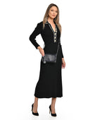 Luisa Vannini Geanta de umar Victoria piele naturala Albastru inchis