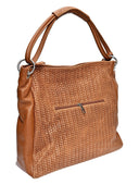 Luisa Vannini Geanta de umar Monika piele naturala coniac