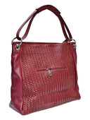 Luisa Vannini Geanta de umar Monika piele naturala Visiniu