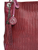 Luisa Vannini Geanta de umar Monika piele naturala Visiniu