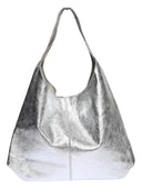 Luisa Vannini Geanta de umar Angelique piele naturala Argintiu