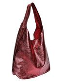 Luisa Vannini Geanta de umar Angelique piele naturala rosu