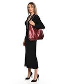 Luisa Vannini Geanta de umar Angelique piele naturala rosu