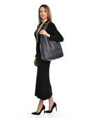 Luisa Vannini Geanta de umar Rosamund piele naturala Albastru