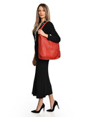 Luisa Vannini Geanta de umar Rosamund piele naturala rosu