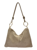 Luisa Vannini Geanta de umar  Freya piele naturala Taupe