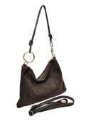 Luisa Vannini Geanta de umar  Freya piele naturala Maro inchis