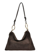 Luisa Vannini Geanta de umar  Freya piele naturala Maro inchis