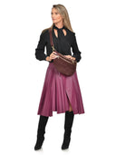 Luisa Vannini Geanta Postas Ariadna piele naturala Bordo