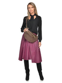 Luisa Vannini Geanta Postas Ariadna piele naturala Maro inchis