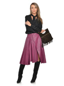 Luisa Vannini Geanta de mana  Nadia piele naturala Maro inchis