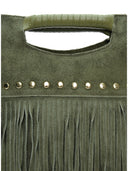 Luisa Vannini Geanta de mana  Nadia piele naturala Verde militar