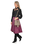 Luisa Vannini Geanta de umar Clotilde piele naturala Taupe