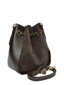 Luisa Vannini Geanta de umar Clotilde piele naturala Maro inchis