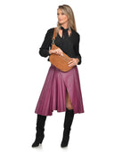 Luisa Vannini Geanta Postas Ariadna piele naturala coniac