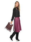 Luisa Vannini Geanta de mana  Nadia piele naturala Bordo