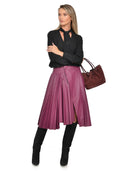 Luisa Vannini Geanta de umar Amelie piele naturala Bordo